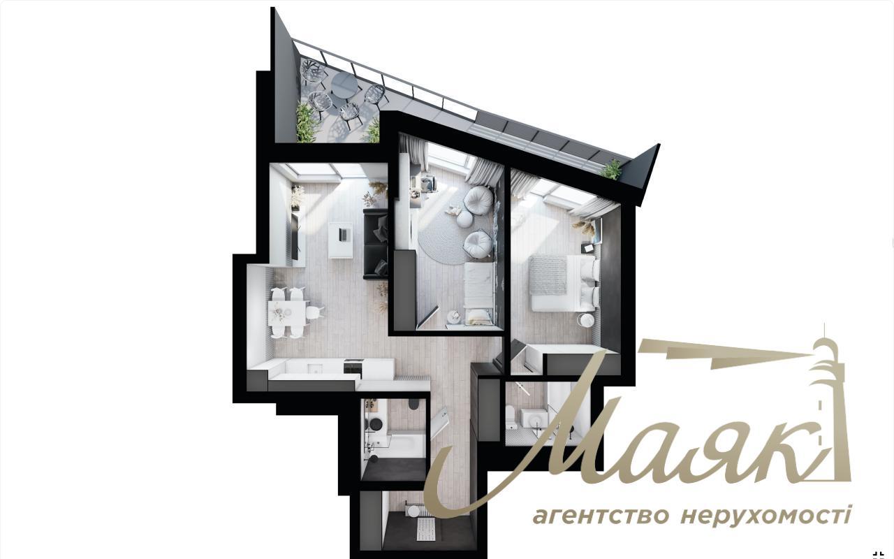 Sale of 3-room apartment in residential complex Diadans