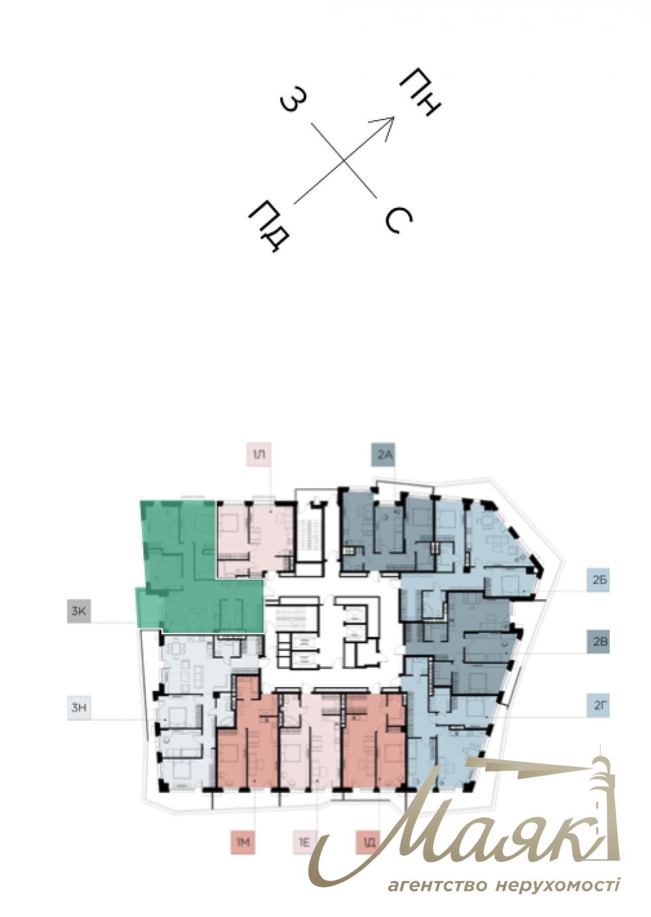 Продаж 3-кімнатної квартири Щорса 19 ЖК Diadans