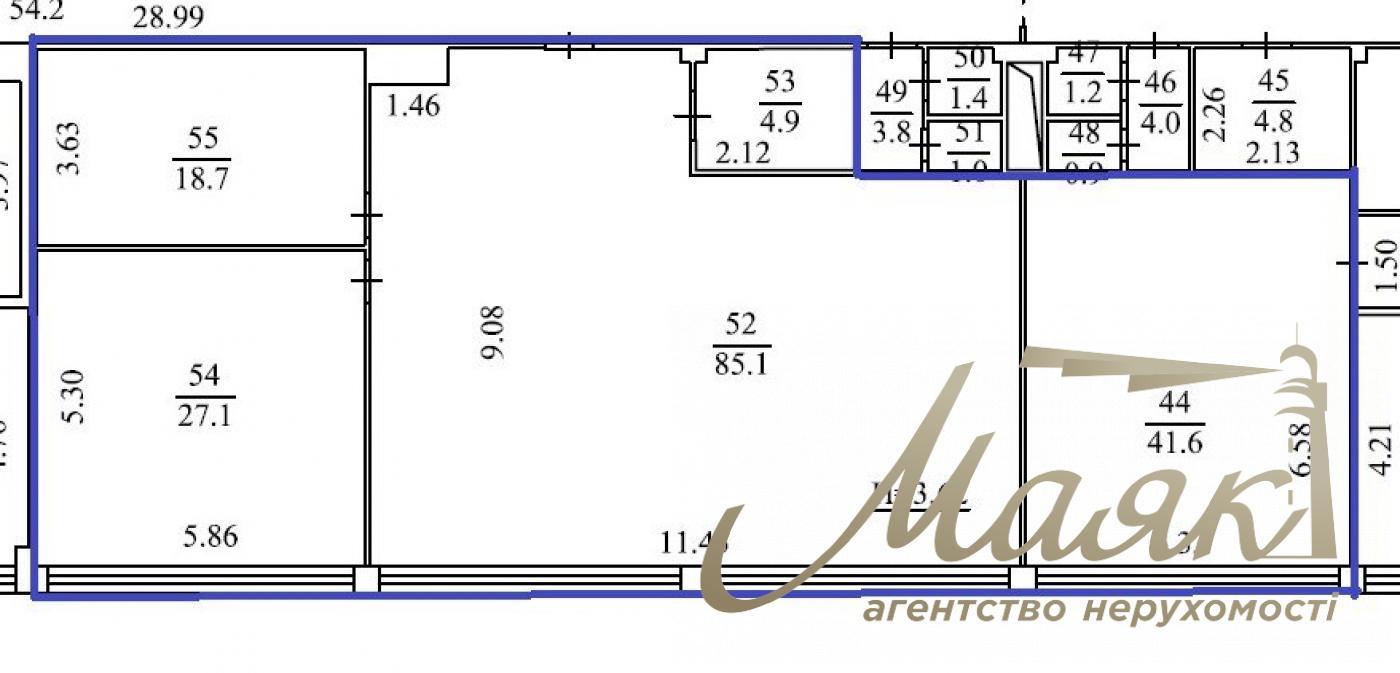 Аренда офисного помещения 184м2 возле м. Политехнический институт