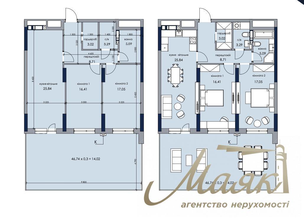 Продаж 3к квартири ЖК Новий Автограф, вул. Генерала Жмаченка, Воскресенка