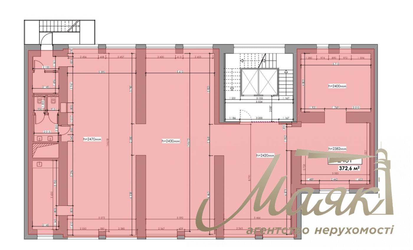 Аренда офиса 430м2 без ремонта в БЦ Infinity ,ул. Саксаганского, Центр, Киев