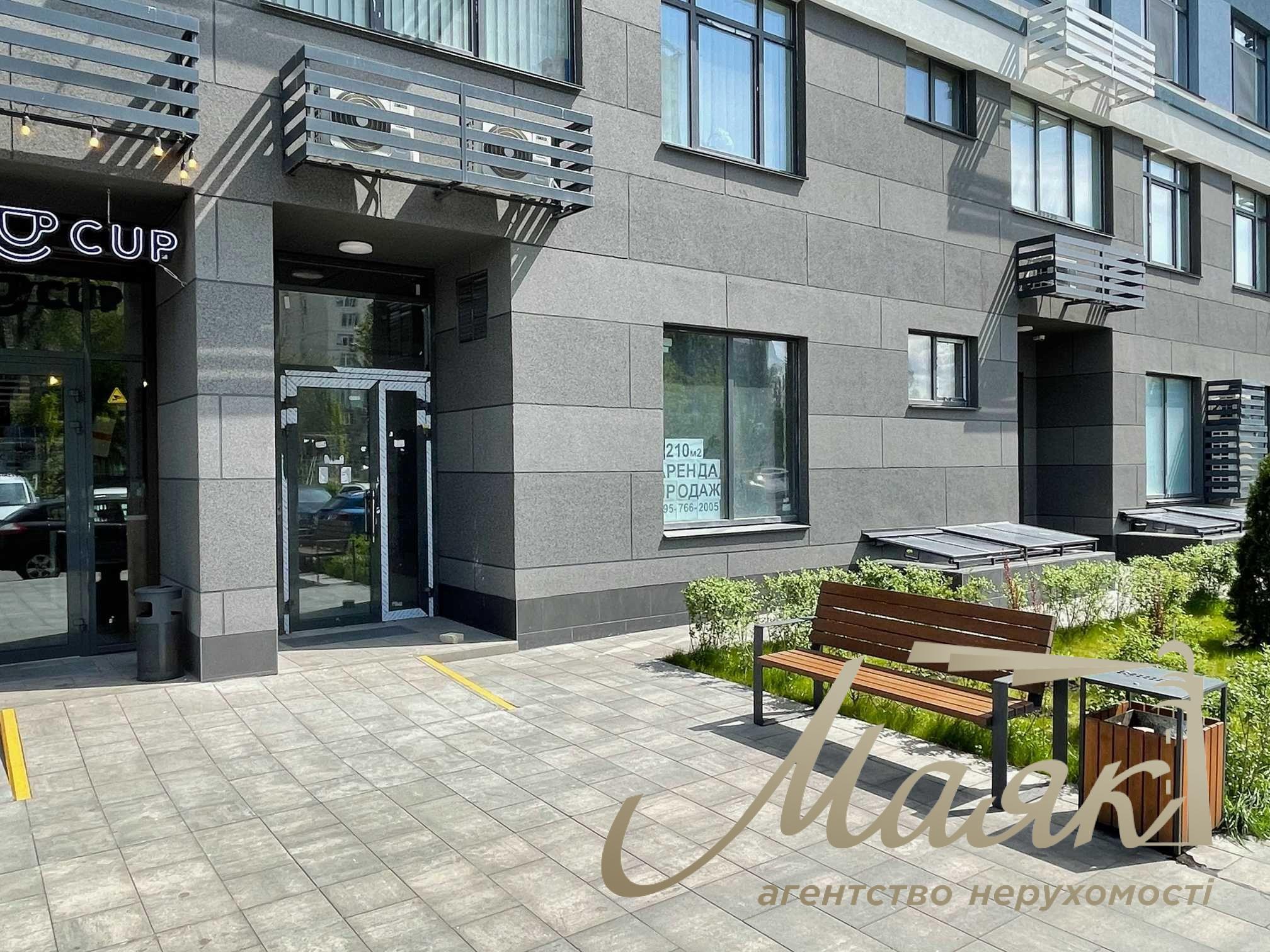 Продаж фасаду 210м2, метро Лівобережна, ЖК Галактика, будь-який вид діяльності