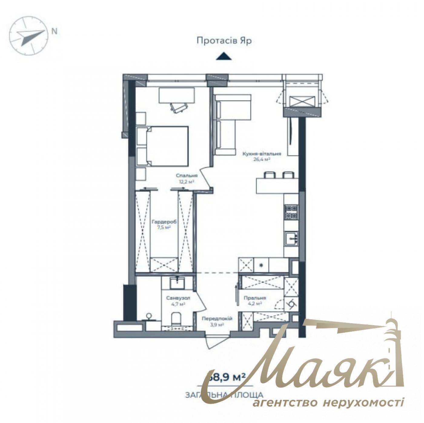 Продажа 2-к квартиры в ЖК А136 Highlight Tower, Центр