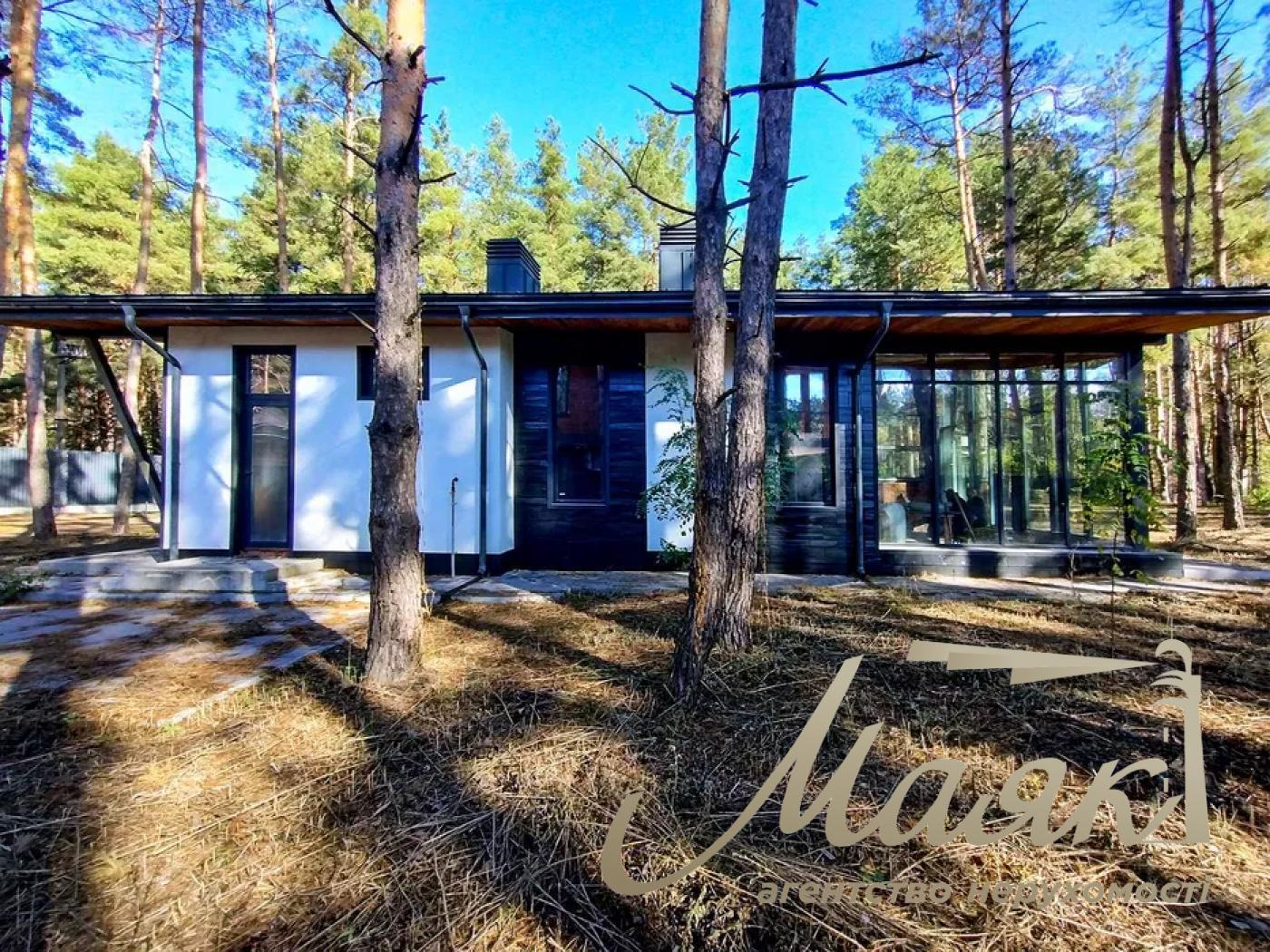 Продажа нового дома в лесу — стильный современный коттедж в селе Зазимье, Броварский район.