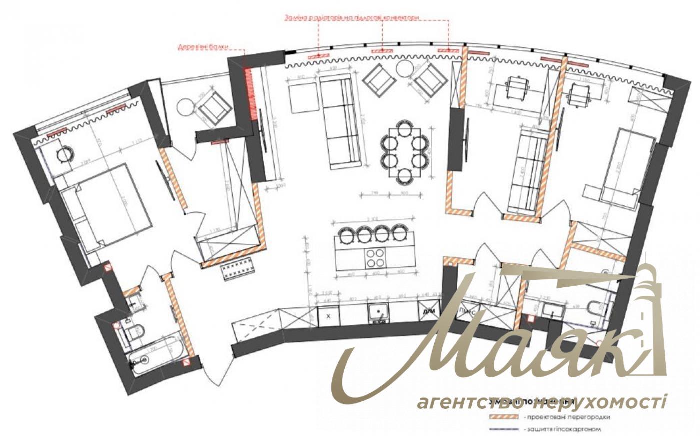 Продаж 4-кімнатної квартири 122м2 у ЖК Busov Hill