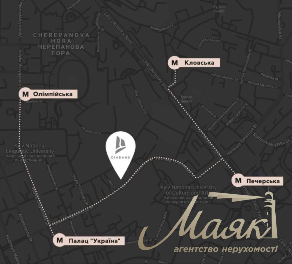 Продаж 2-кімнатної квартири (56м2) у ЖК Diadans