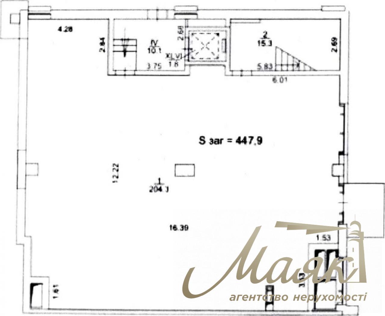 Rent of premises 448 m2 residential complex Boulevard of Fountains
