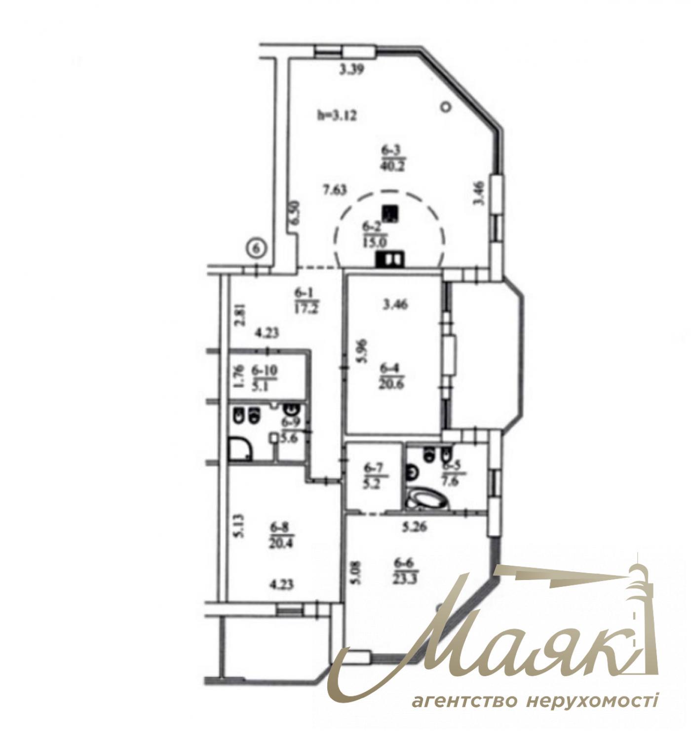 Продаж квартири 170м2 у Клубному будинку на Мічуріна 19б, Центр, Печерськ