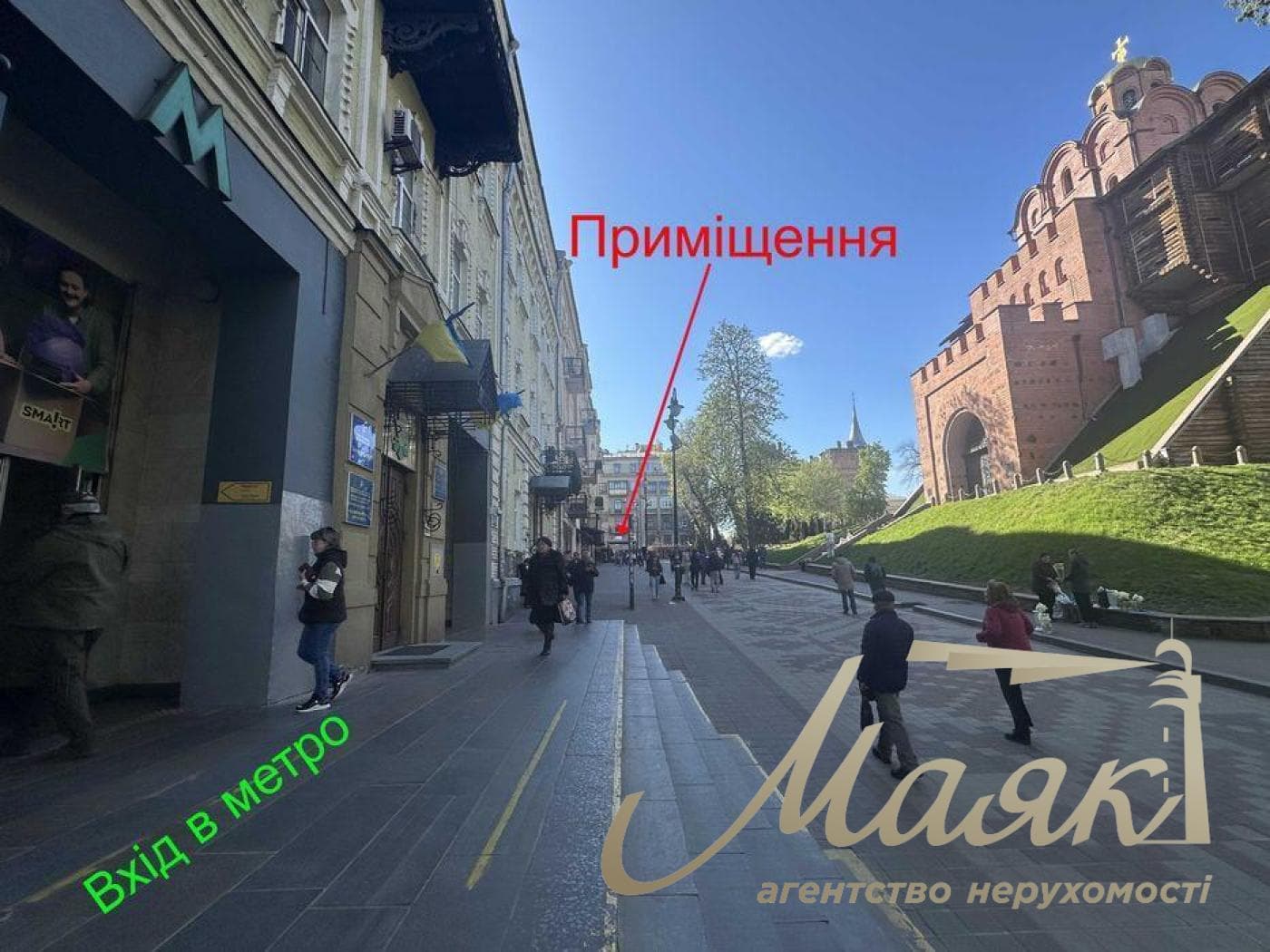 Аренда фасадного помещения 70 м.кв. Золотые Ворота, Центр