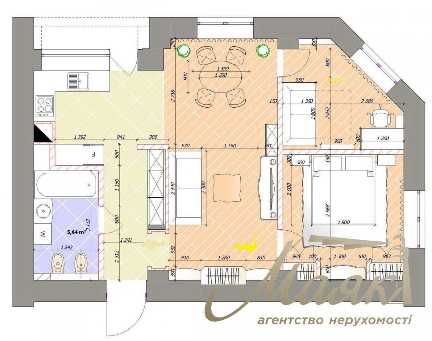 Rent 3-room apartment on Khreshchatyk 23, Center