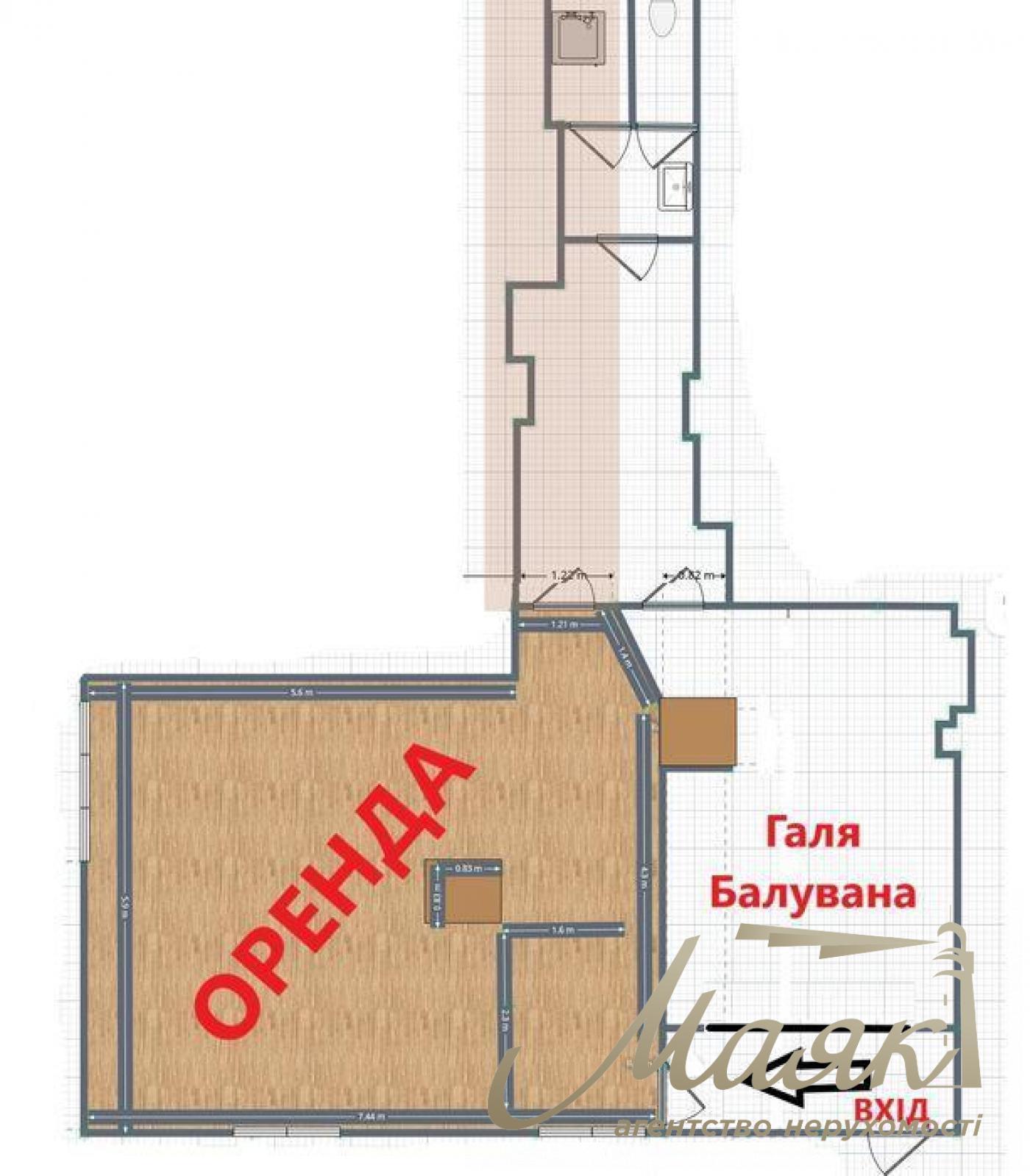 Rent commercial premises on the street Garmatnaya 55.