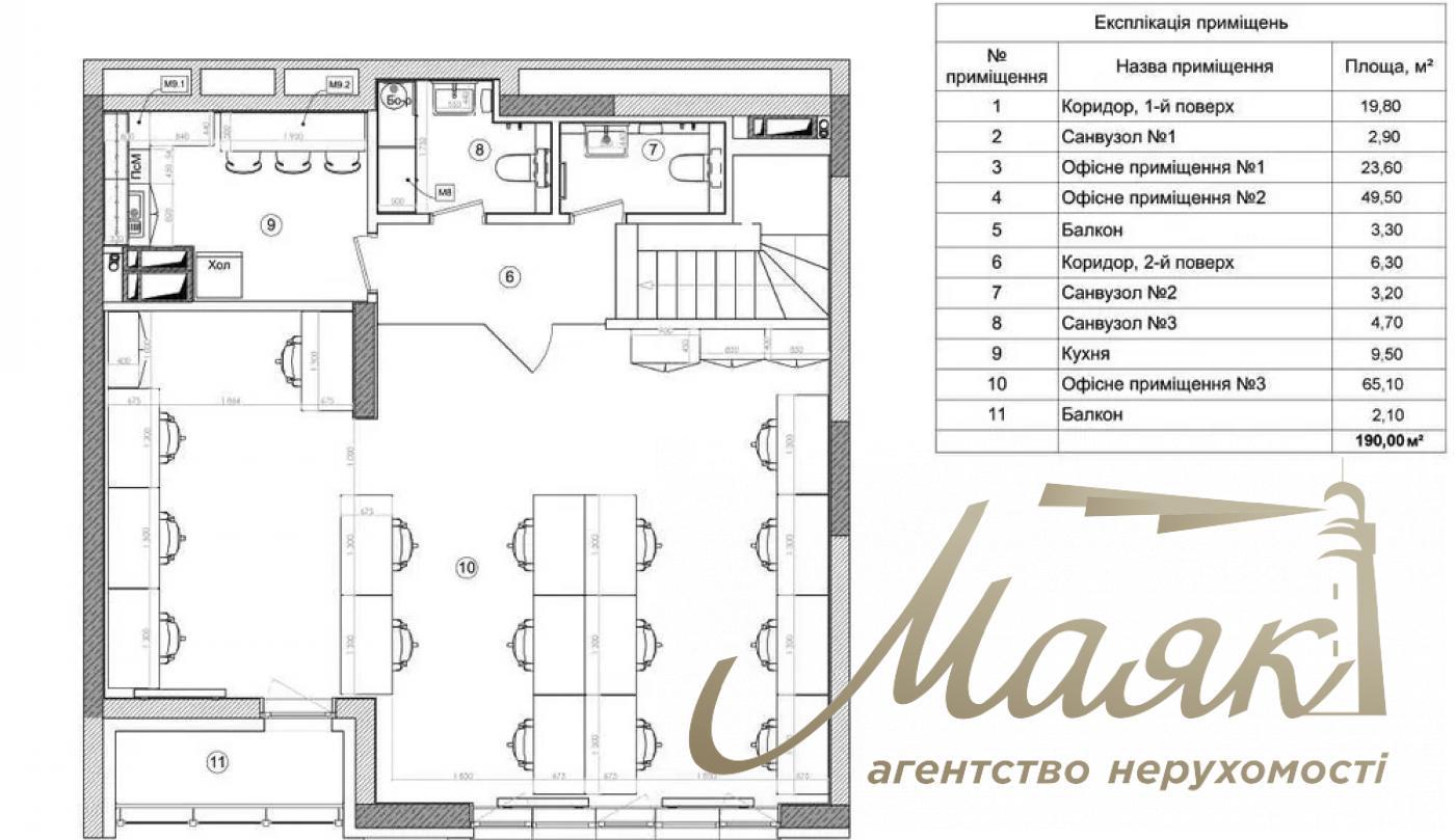 Оренда офісу 190м2, Голосіївський р-н, вул. Антоновича