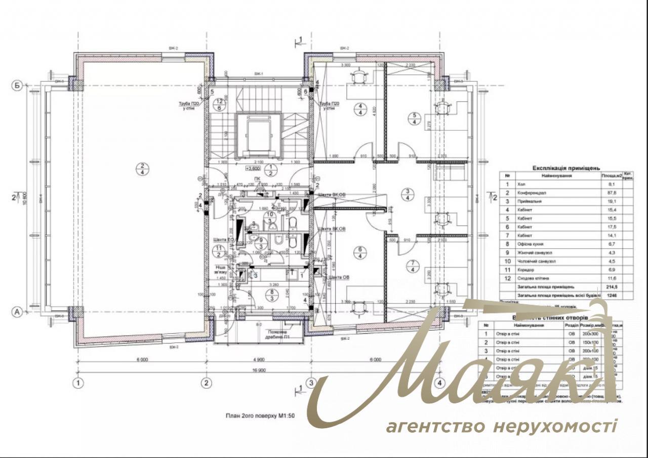 Sales of office space in a picturesque area! St. Verkhnegorskaya. Center. Kyiv