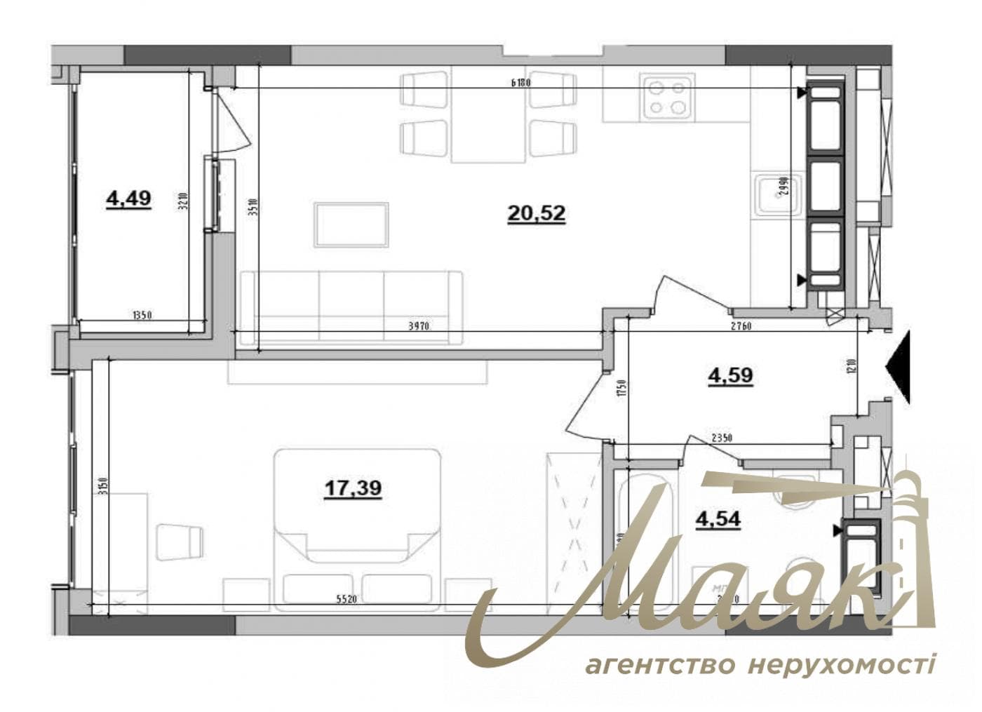 For sale 2-bedroom apartment Residential Complex Maxima Residence, Konovalets str.
