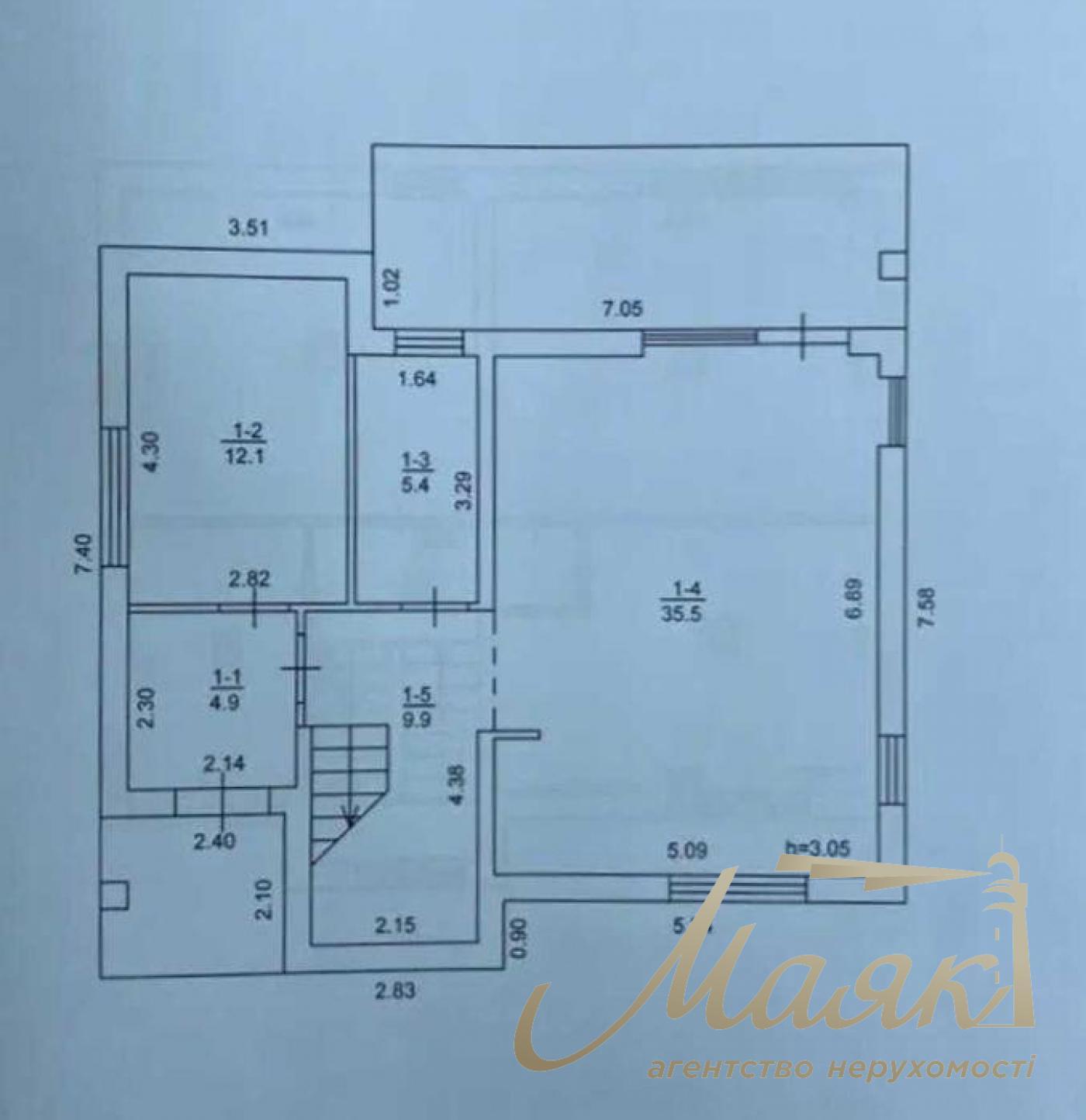 Продаж 2х-поверхового будинку (150м2) с.Гатне