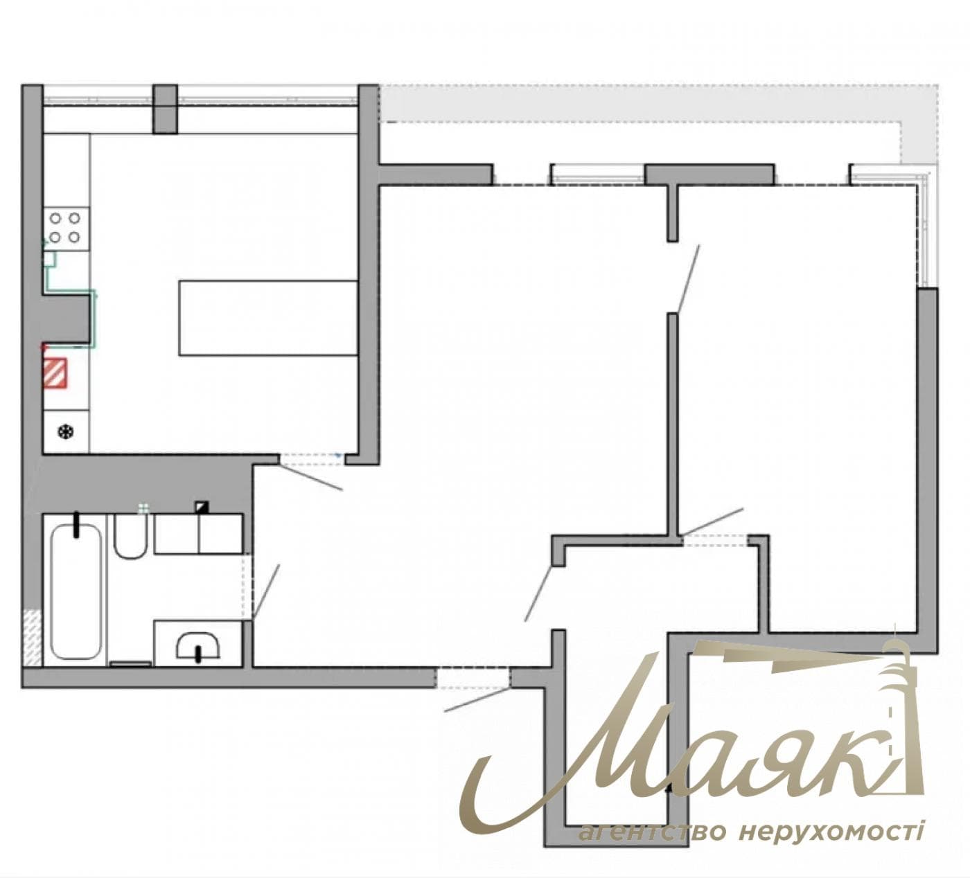 Продаж 2-кімнатної квартири в ЖК Park Land, вул. Юнацька