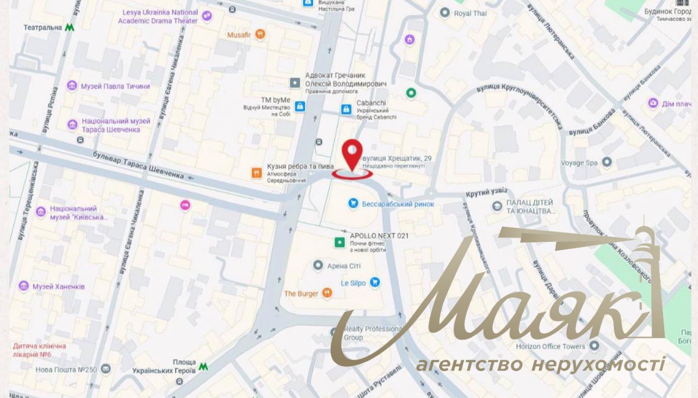 Commercial rent 528m2, Khreshchatyk.