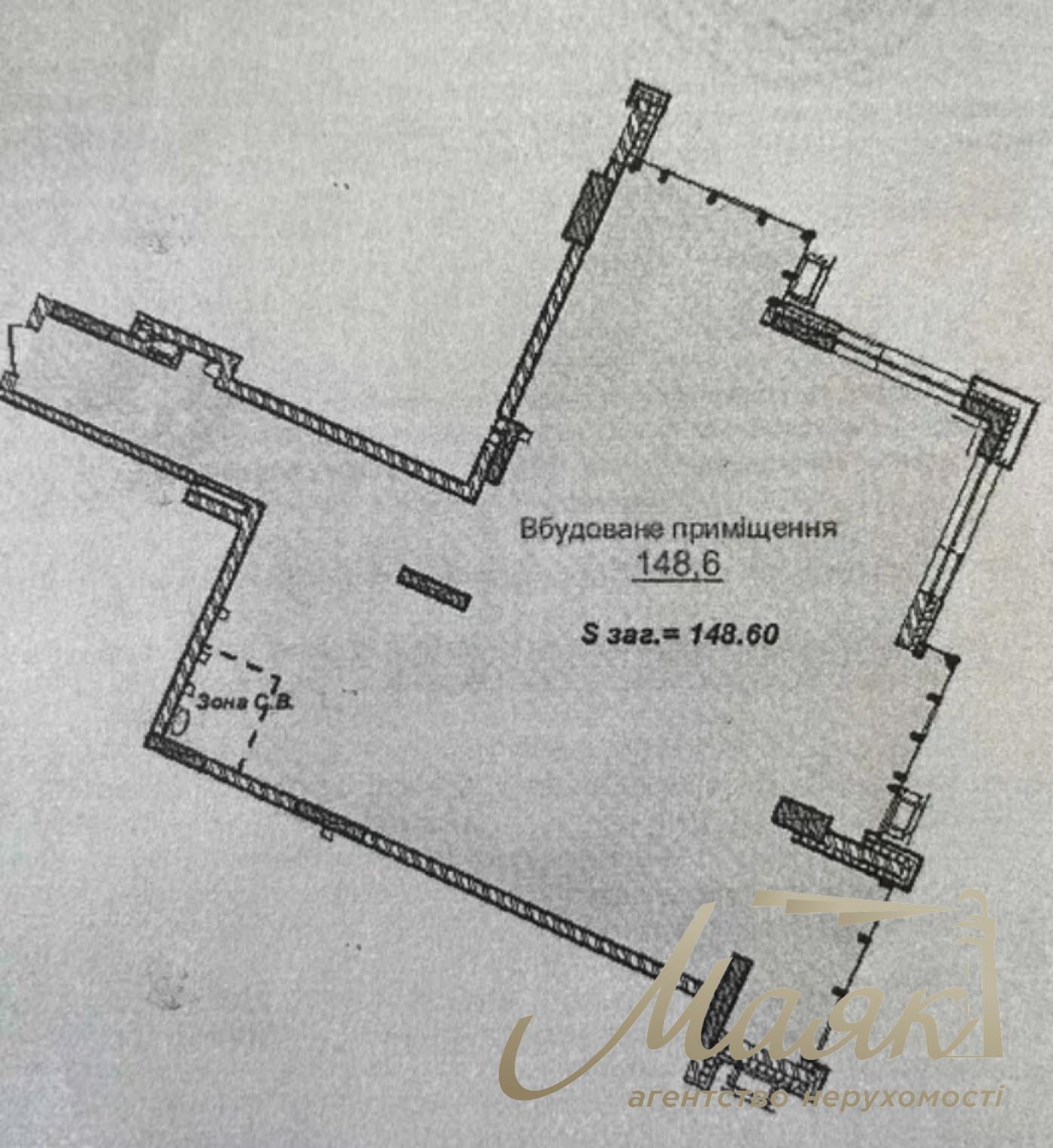 Оренда фасадного приміщення 182м2, ЖК Новопечерські Липки