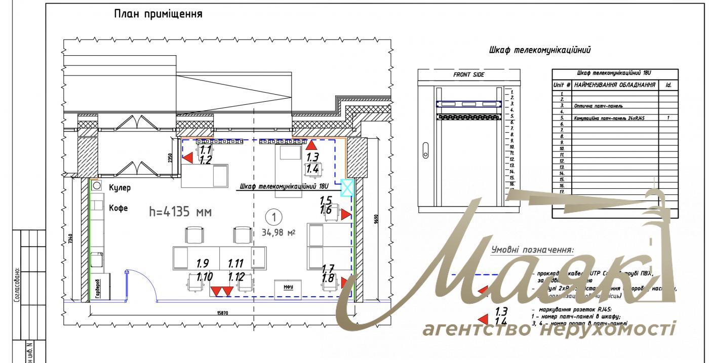 Rent 40 m² in BC "Astarta, vul. Naberezhno-Khreshchatytska, Podil. Naberezhno-Khreschatitsyka, Podil, Kyiv