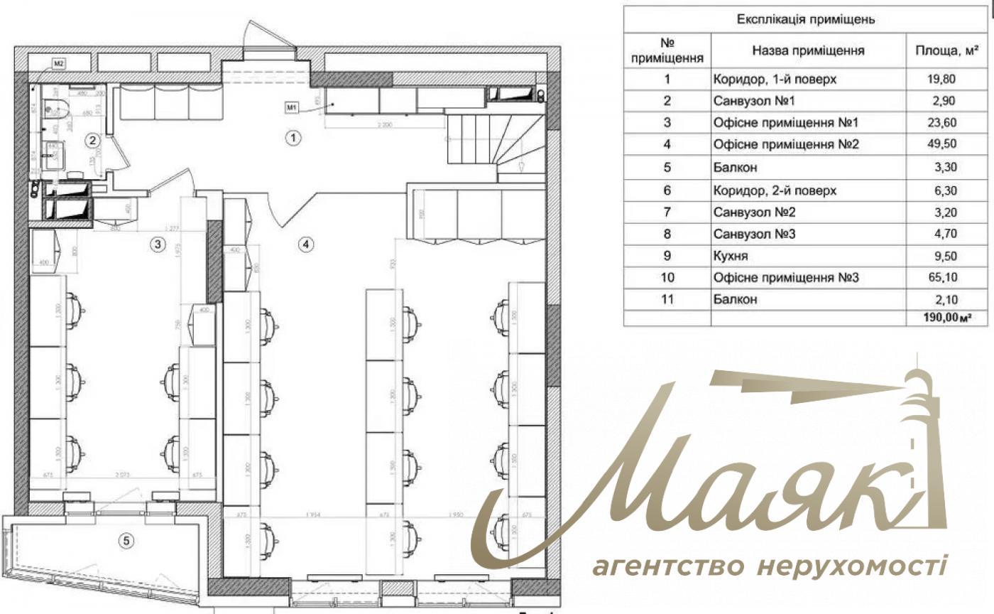 Оренда офісу 190м2, Голосіївський р-н, вул. Антоновича
