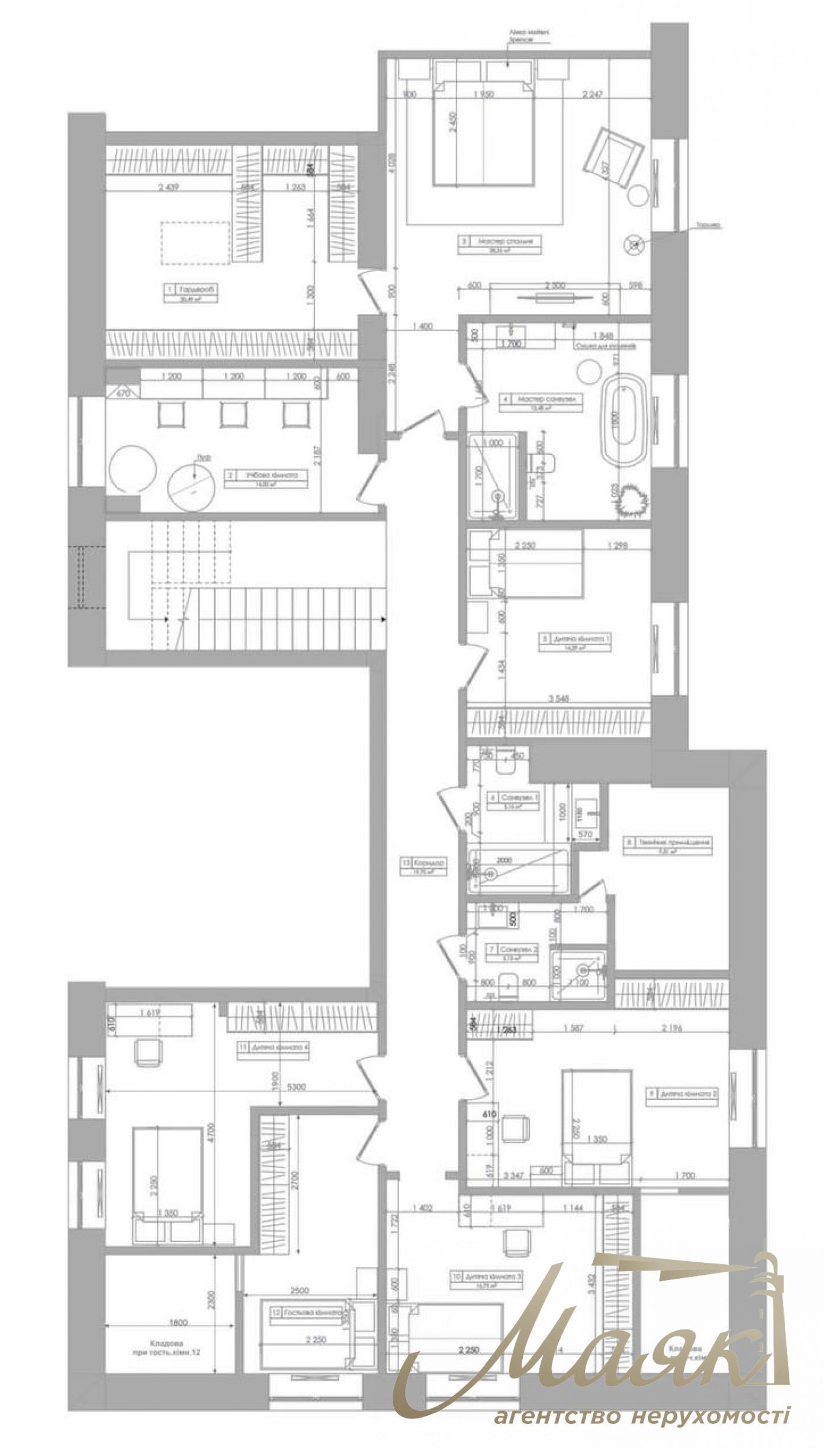 Продажа  апартаментов в историческом центре ул. Богомольца 278м2