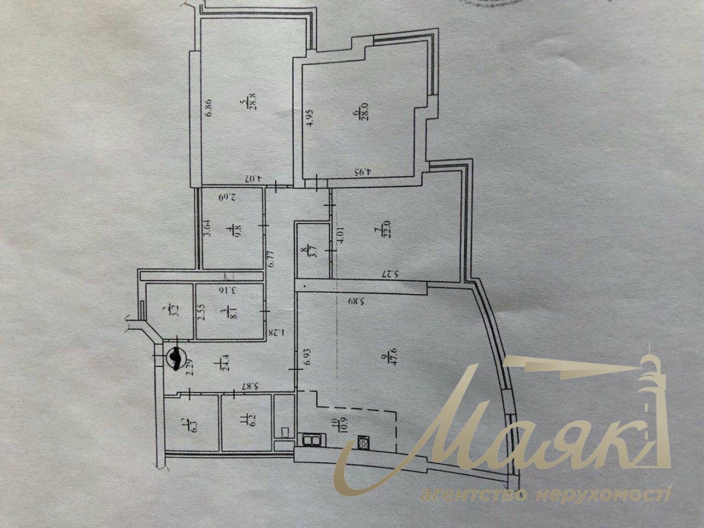 Rent office space 200m2 in the center, Klovskyi Spusk 7