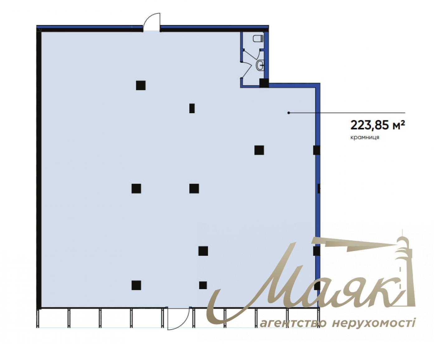 Продаж комерційного приміщення 223,85 м.кв. OLEGIV Boutique Residence, Центр