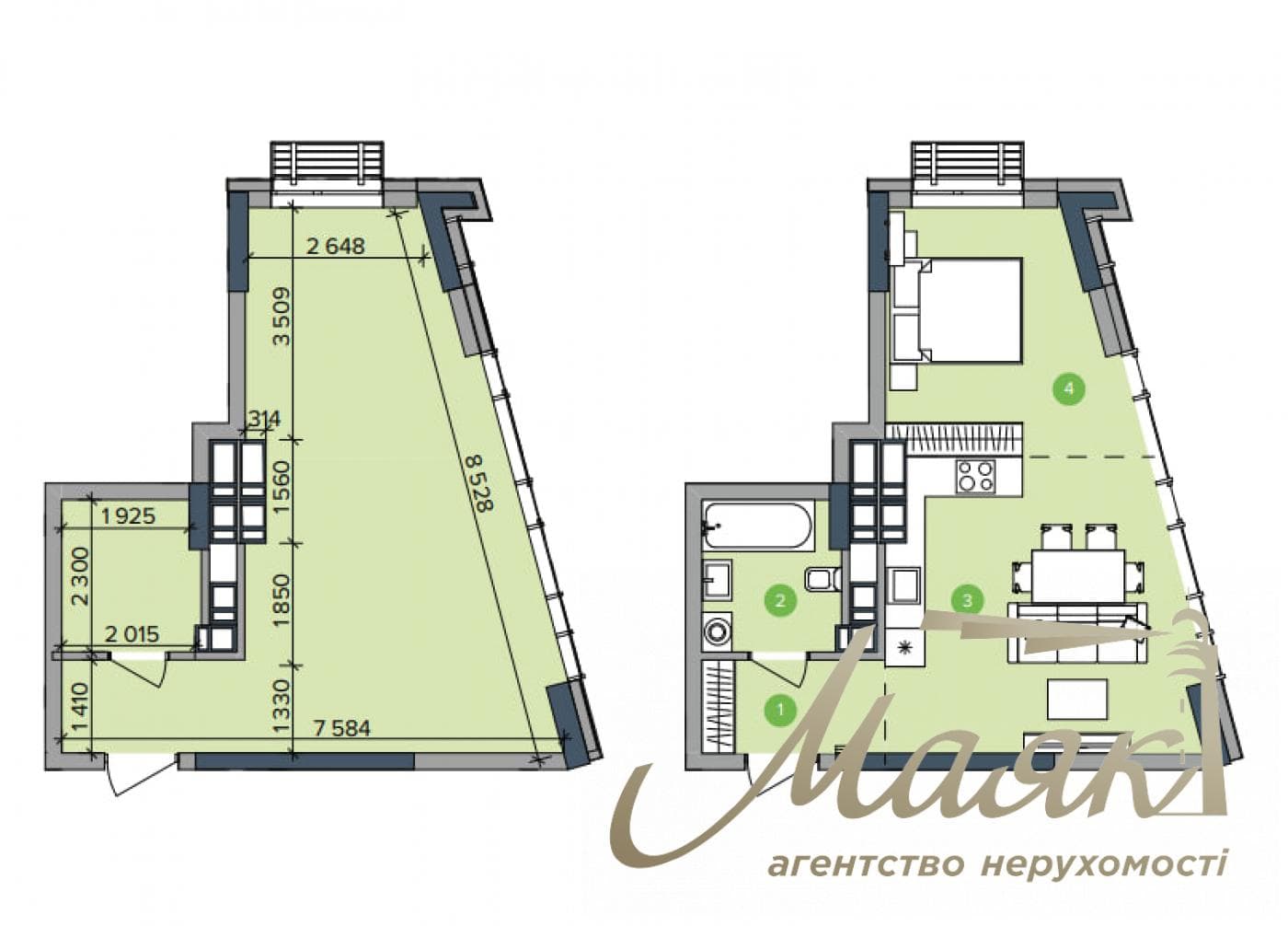 Продаж 1-ком квартири в ЖК Метрополіс