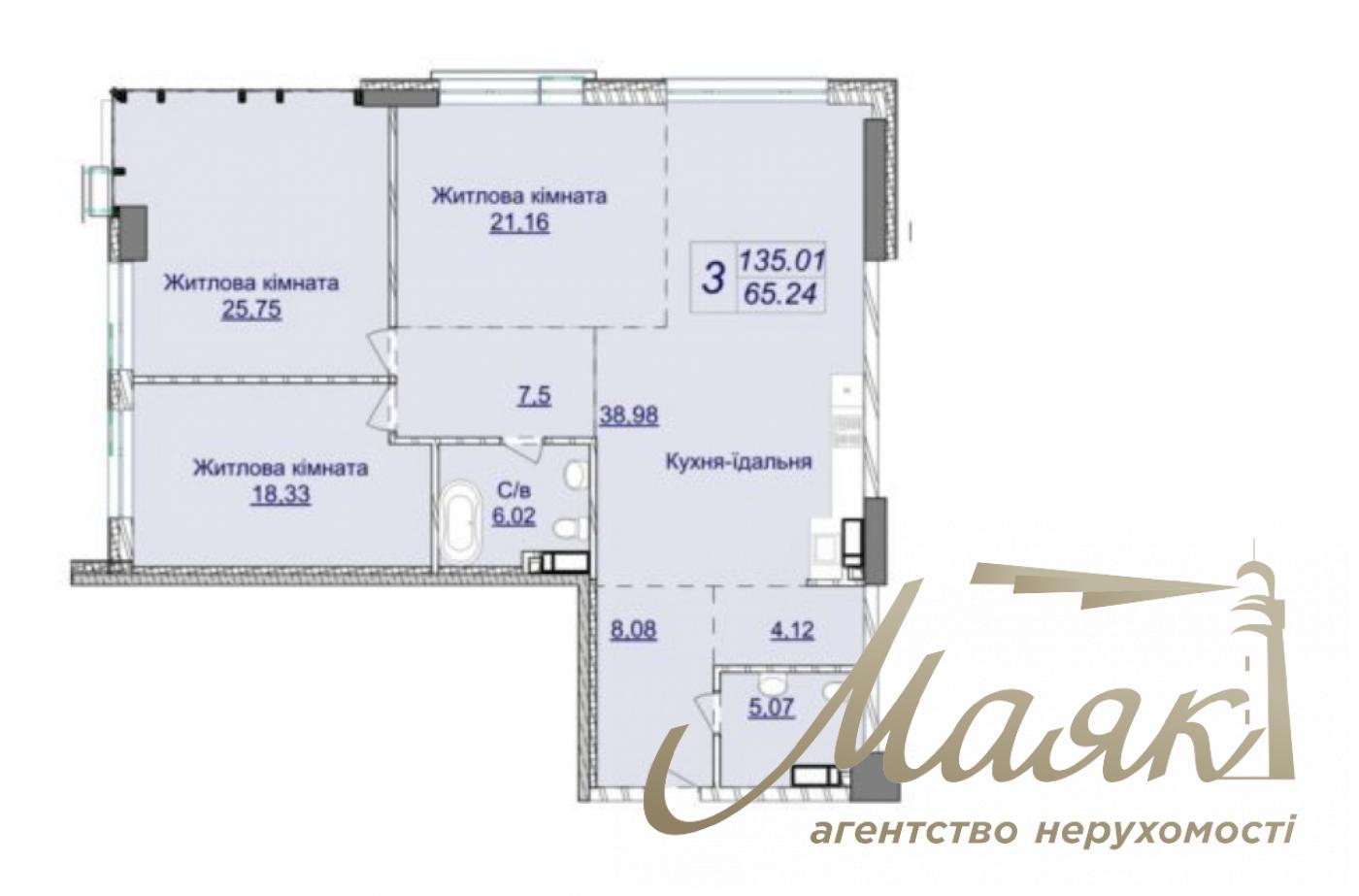 Sale of facade commerce in Residential Complex Novopechersky Lipki