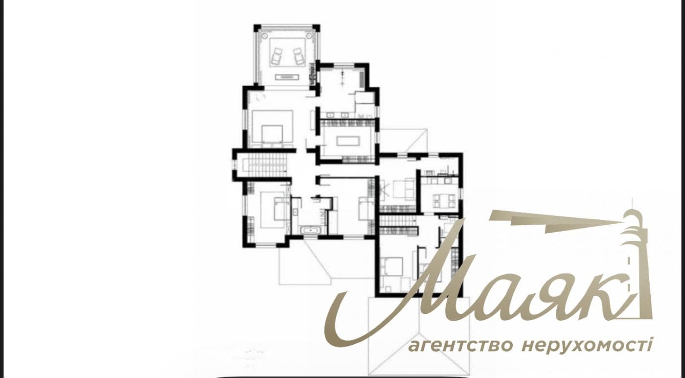 Оренда 2-поверхового будинку площею 570 м², Плюти