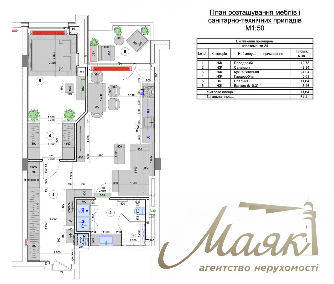Продажа видовой 1-комнатной квартиры в клубном доме Hidden, ул. Садово-Ботаничная, Печерск, Киев