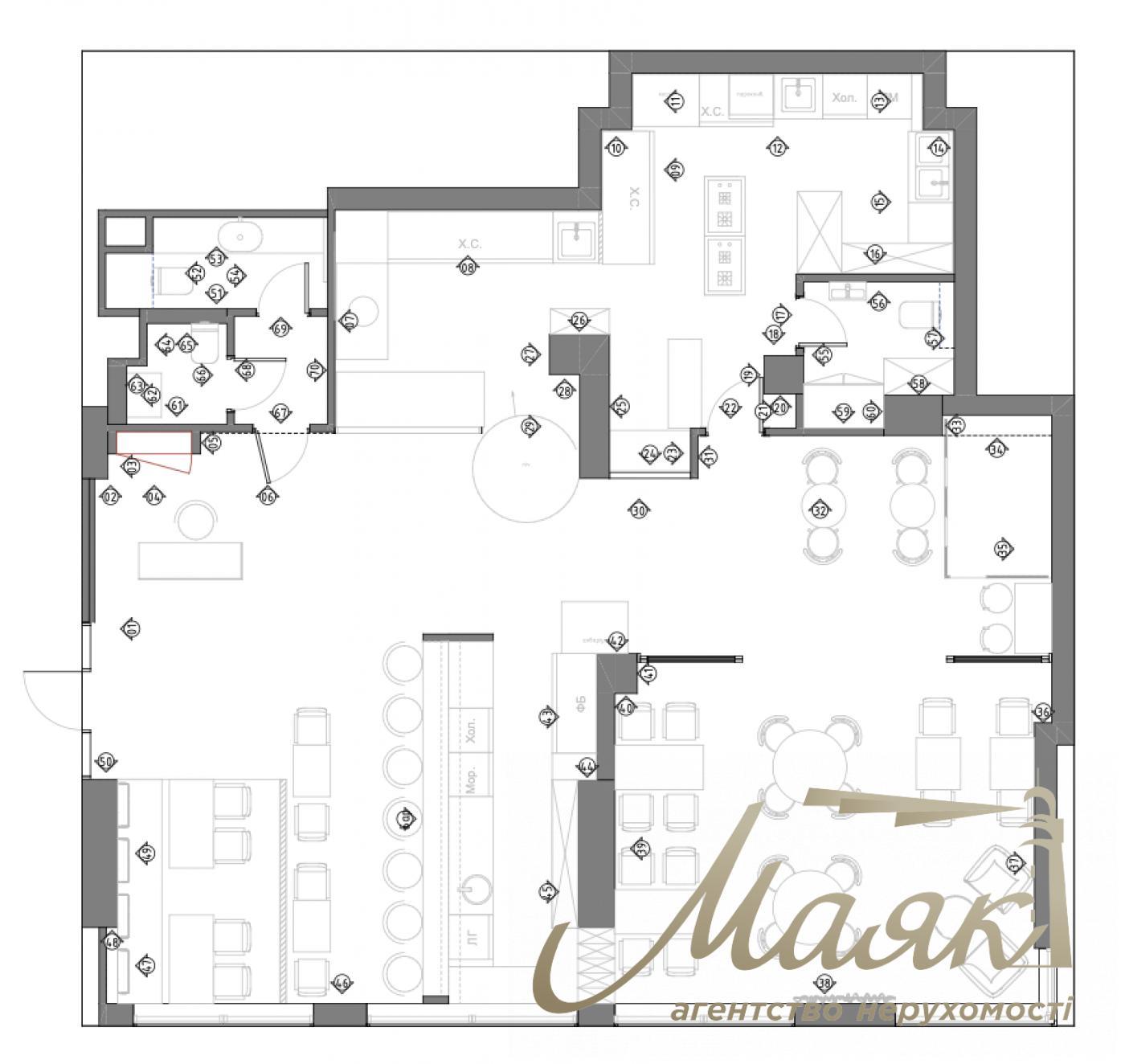 Аренда фасадного помещения 140м2 в ЖК Французский квартал 2, ул. Предславинская, Центр, Киев