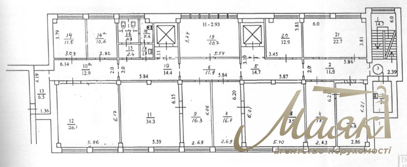 Office for rent 350m2 in BC Pechersk Center, Pechersk