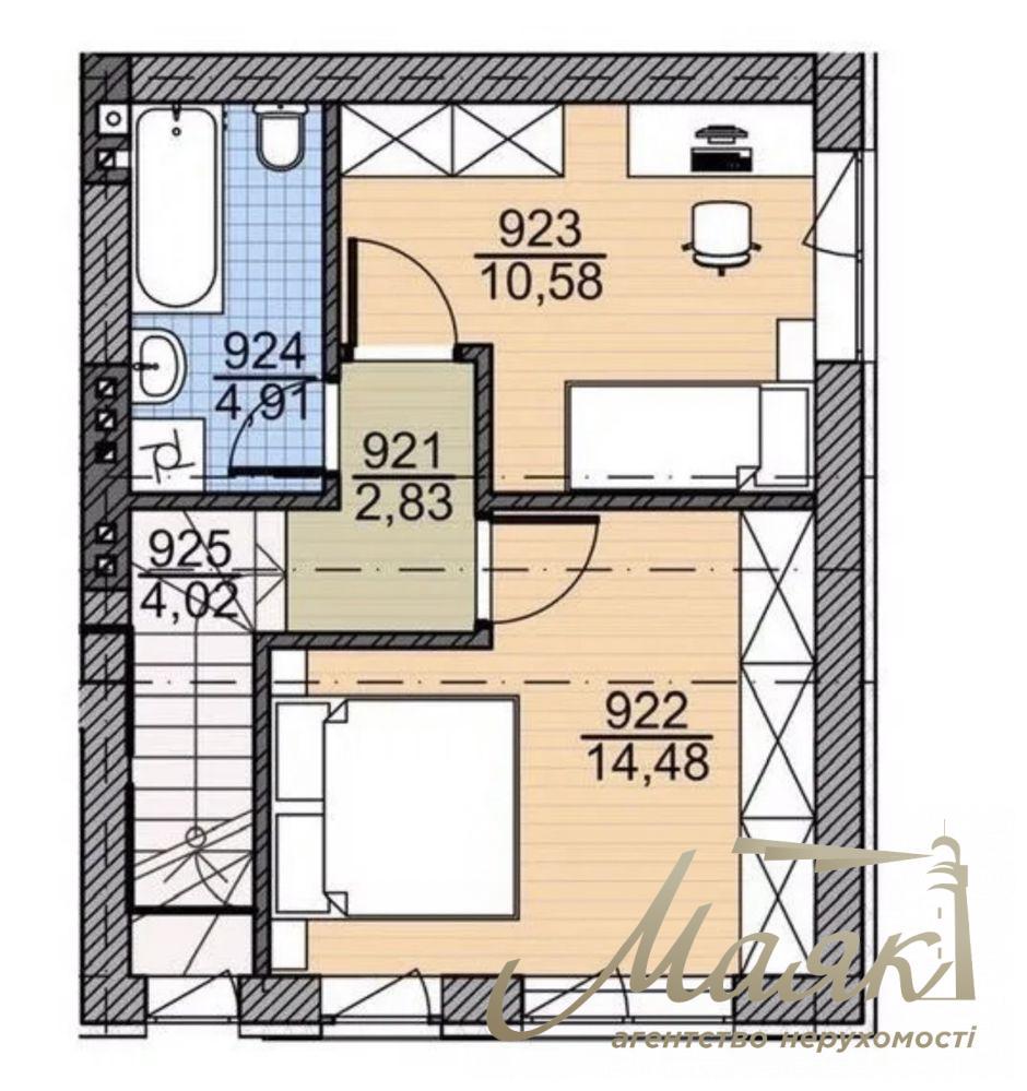 Продаж таунхауса з частковим ремонтом, 80 м2,Ірпінь