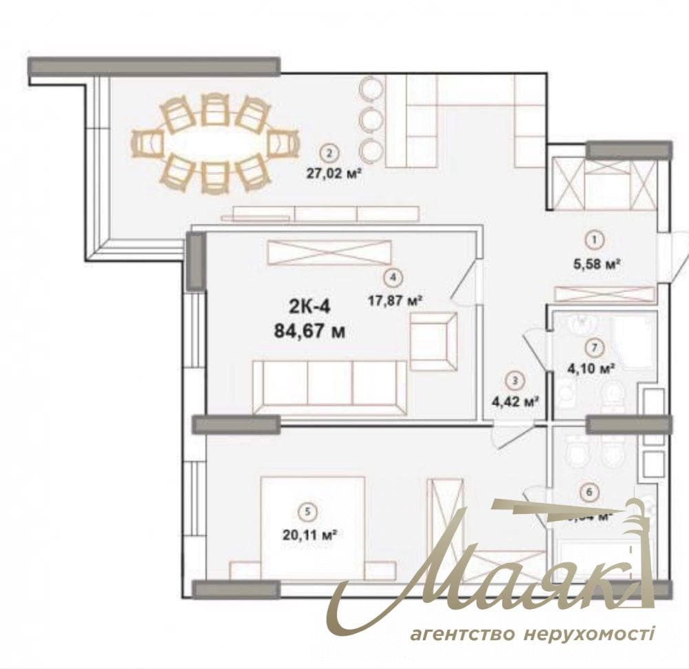 Продаж квартири площею 83,2 м² у ЖК «Edelweiss House», вул. Звіринецька, 70А, Печерський