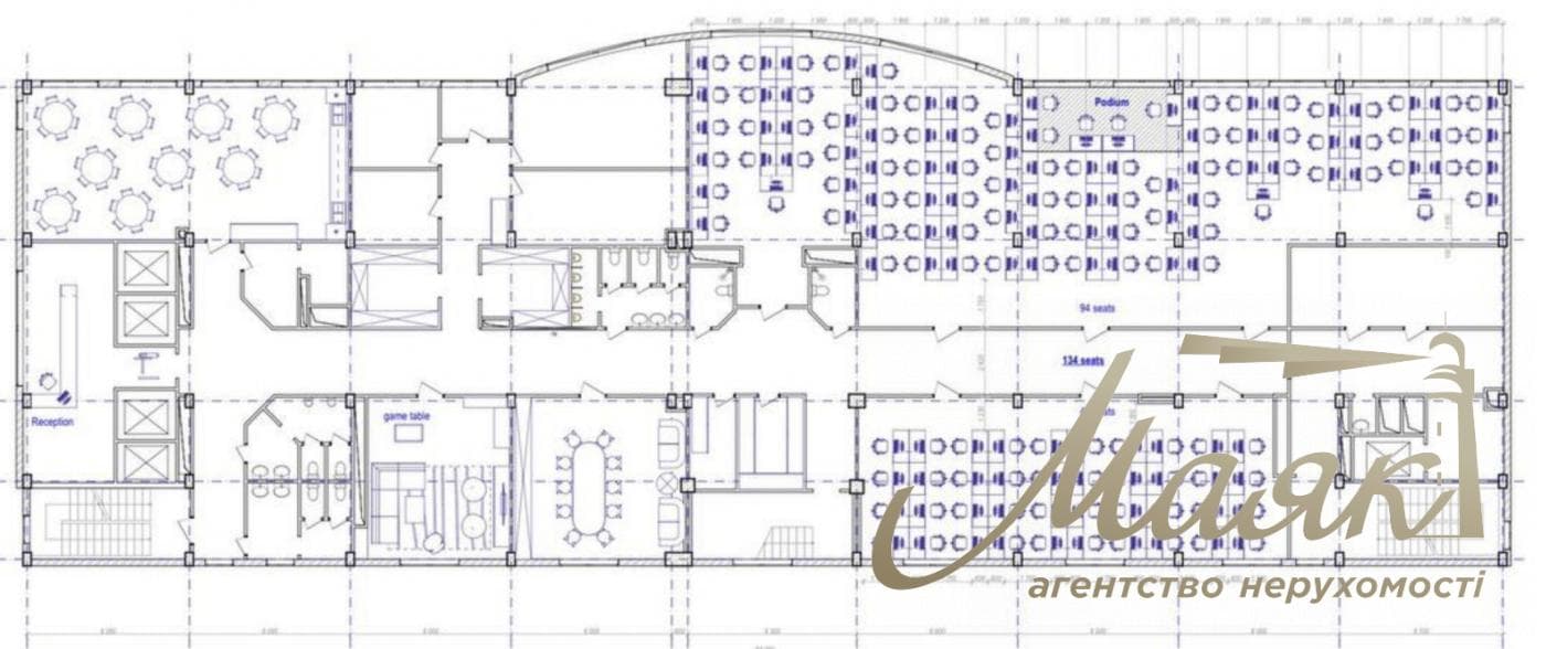 Оренда офісу площею 936 м² у бізнес-центрі «Каньйон», вул. Ярославська, 56, Поділ.