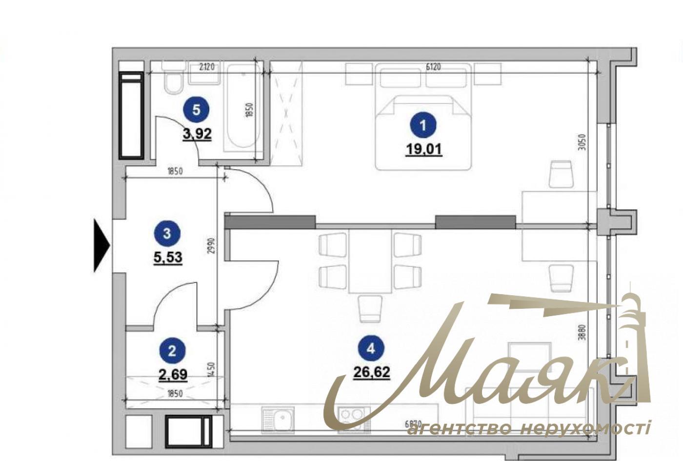 Продаж 1к квартири, 58м2, ЖК Nordica Residence, Печерськ, Київ