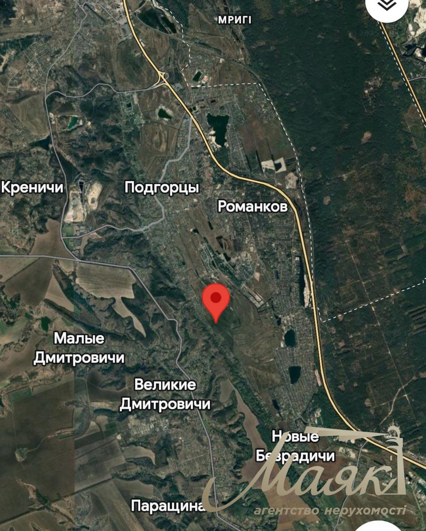 Sale of land for ind. construction under the township village Podgoretsi