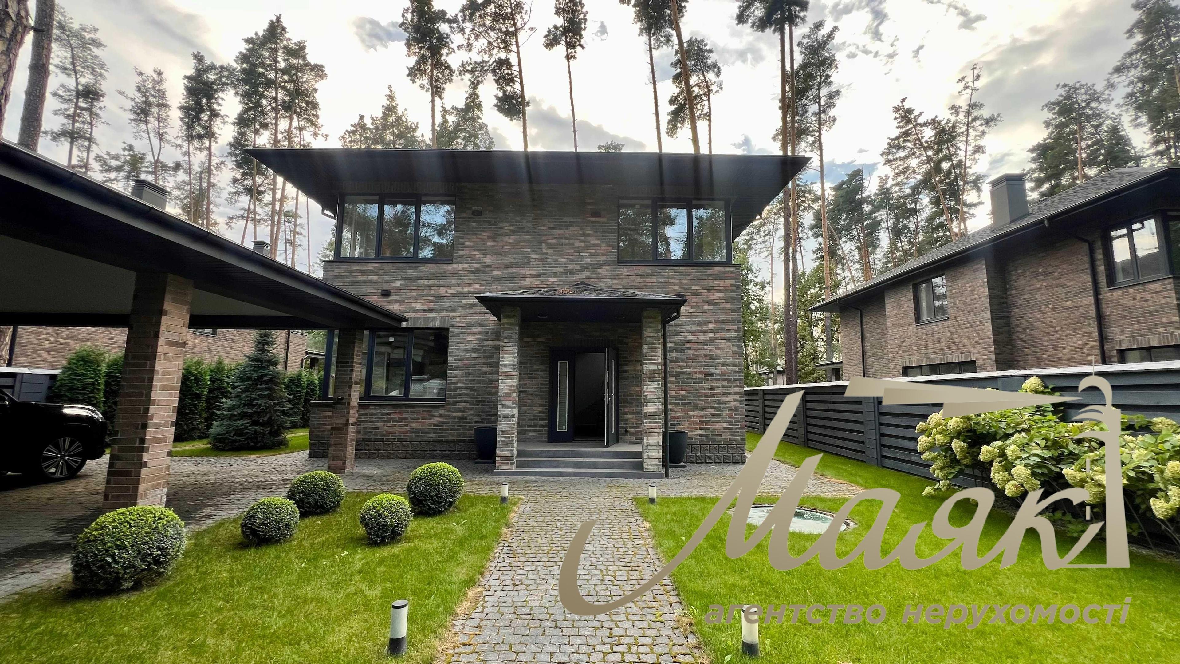 Продажа нового дома в невероятно живописном месте среди сосен, пгт Плюты, Киевская область, Обуховский район.