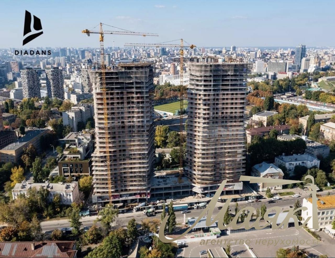Продажа 2-комнатной квартиры по улице Е. Коновальца 19 ЖК "DIADANS"