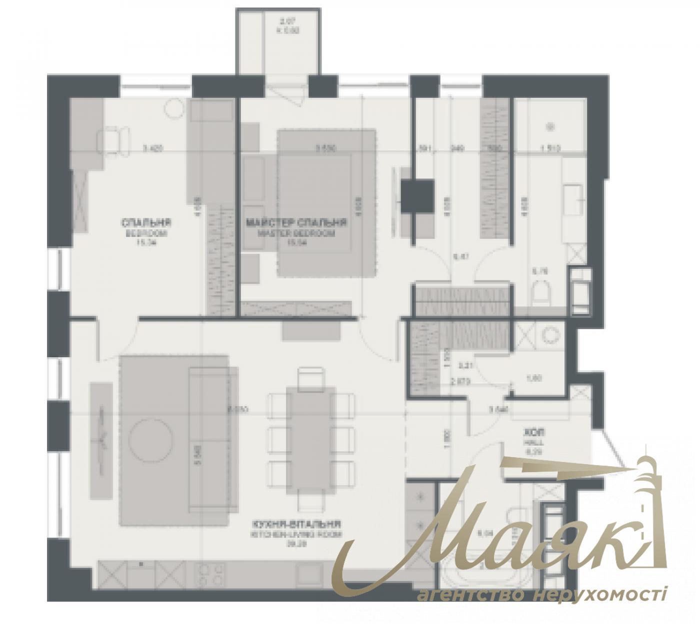 Продаж 3-кімнатної квартири ЖК Трініті, вул. Анрі Барбюса