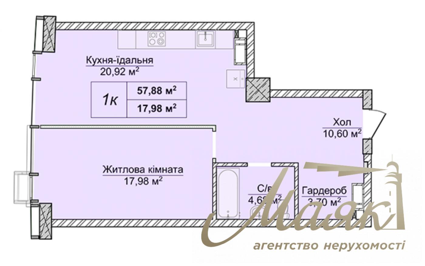 Продаж 1-кімнатної квартири ЖК Новопечерські Липки, вул. Верхогляда (Драгомирова)
