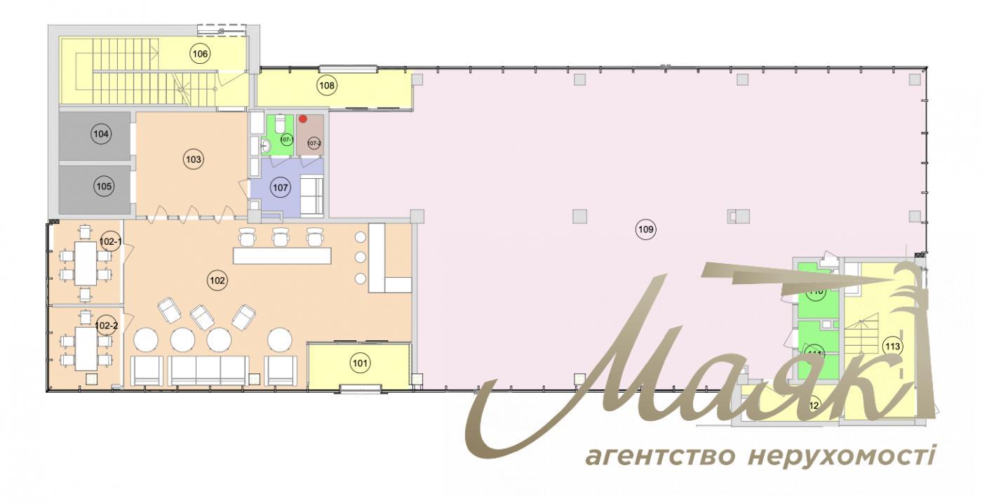 Rent condominium 4200М2 in BC Trinity, 1 Tovarna str., Pechersk