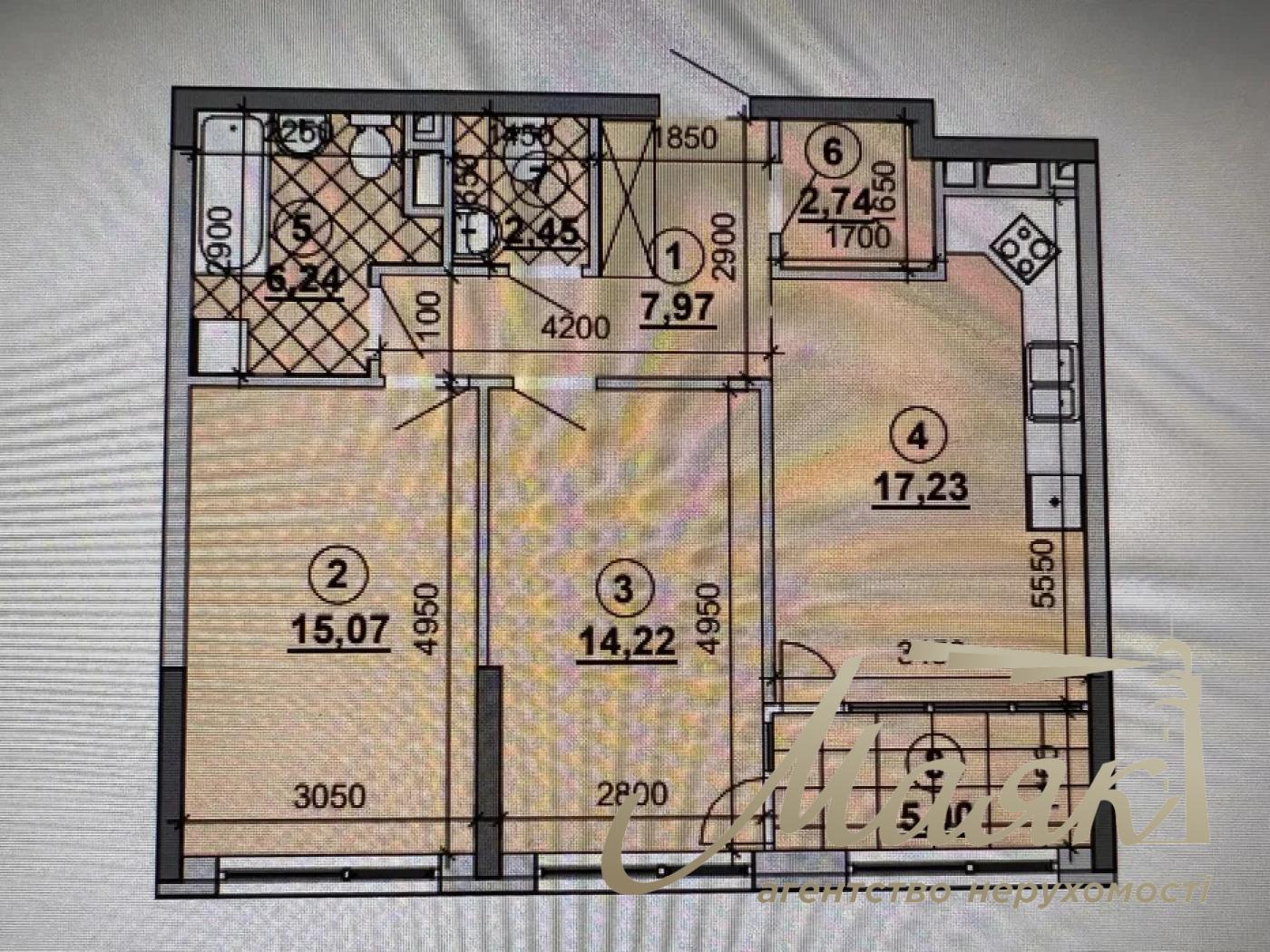 Sale of 2-room apartment in the Great residential complex, Dneprovskaya Embankment.