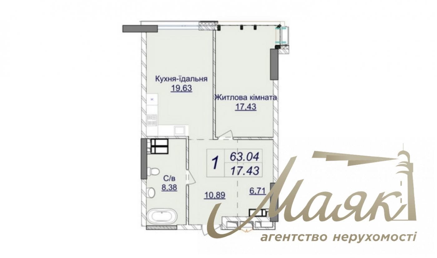 For sale 1 bedroom apartment 57m2 in LCD Novopecherskie Lipki (7 turn) 4 house, Andriy Verkhoglyada Street/Dragomirov Street, Pechersk, Kiev