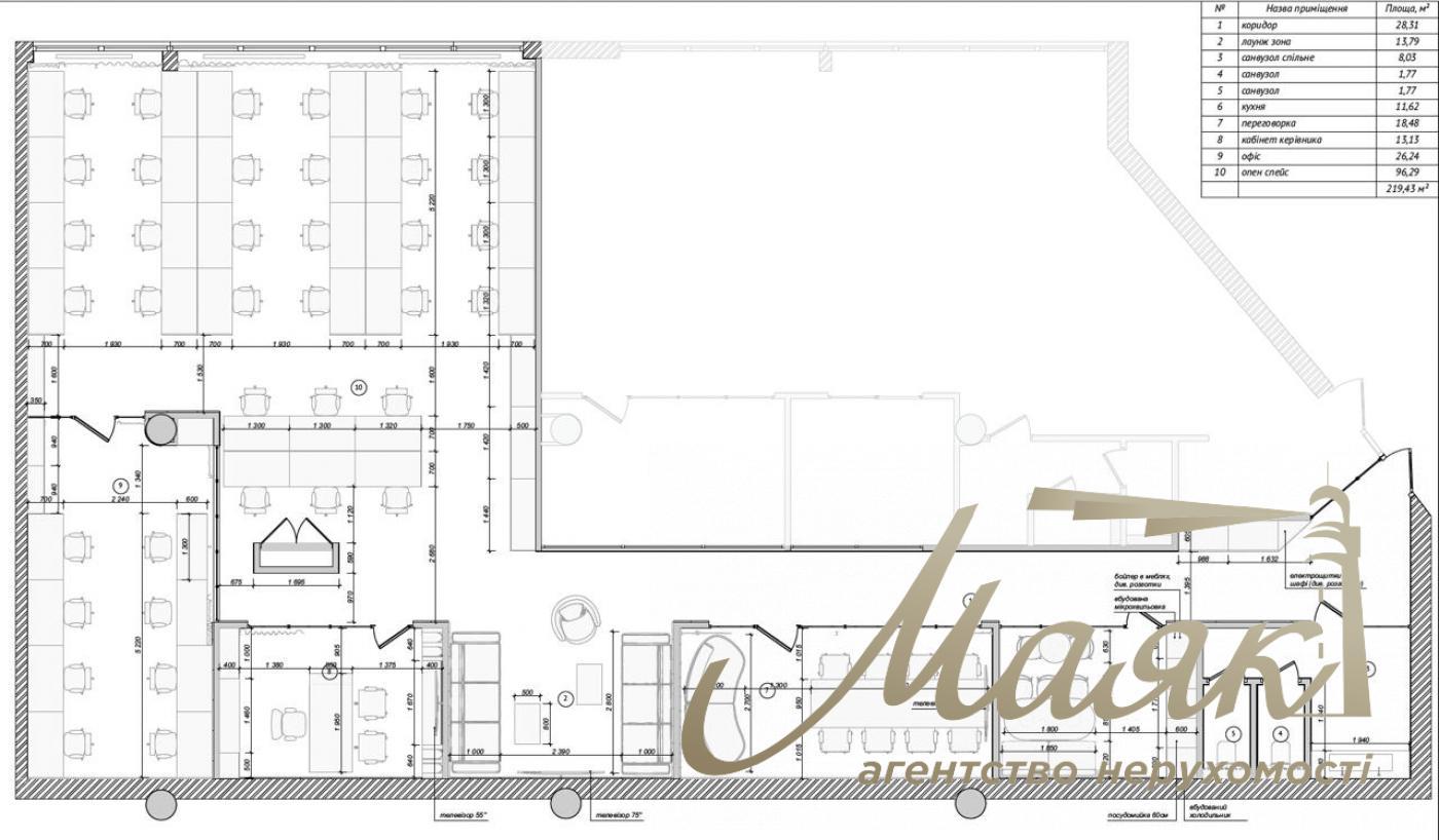 Продажа офиса ЖК Бульвар Фонтанов, ул. Иоанна Павла II