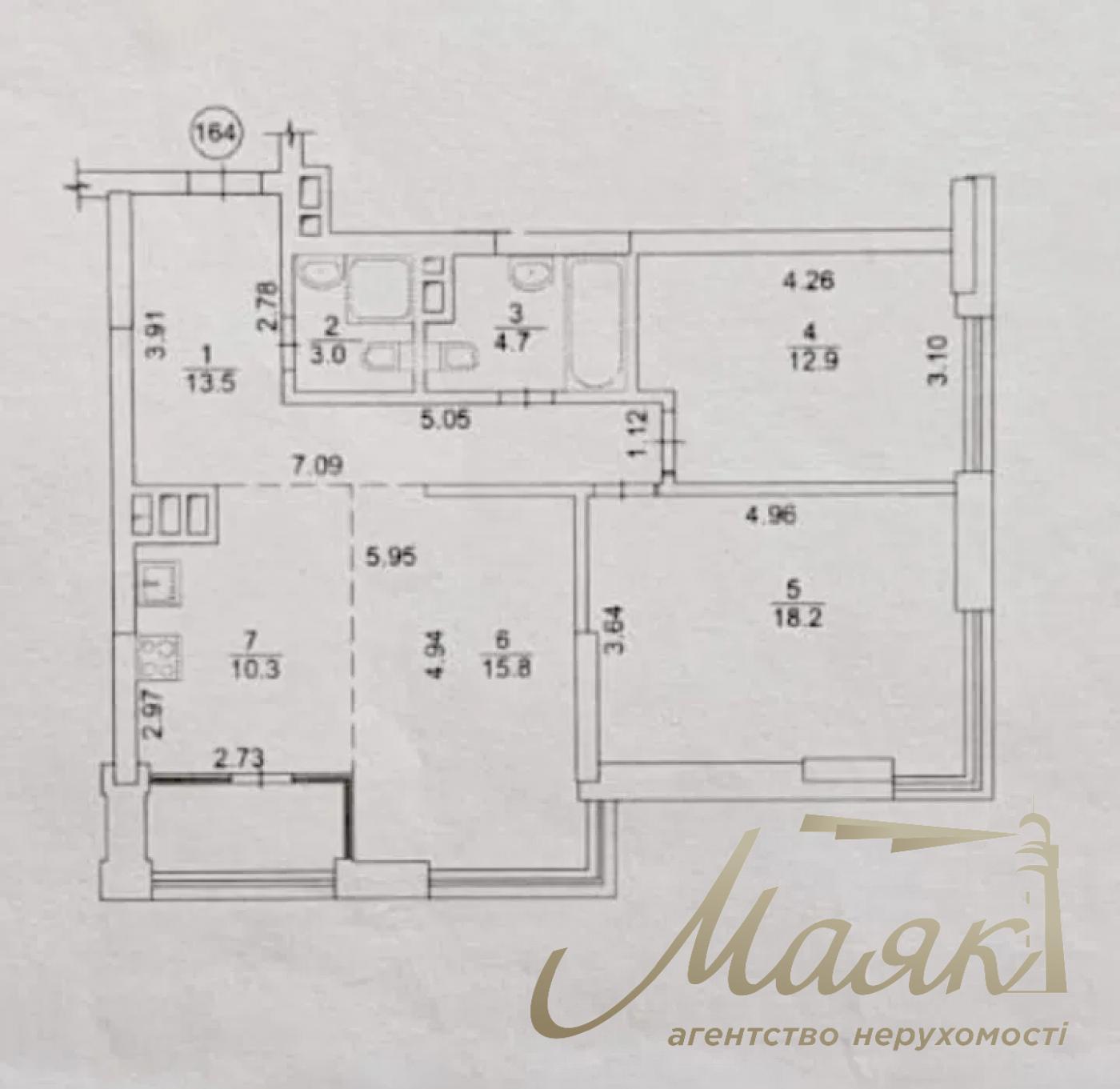 Продаж 3-кімнатної квартири в ЖК Французький квартал-2, Печерський