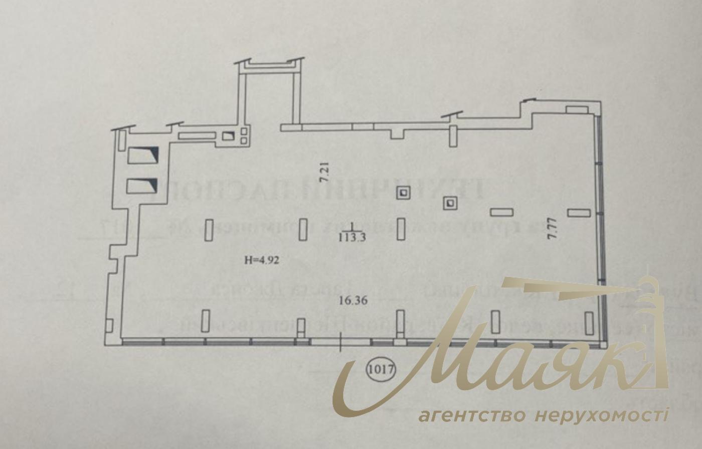 Sale of facade premises 113.3 m2, residential complex UNIT HOME.