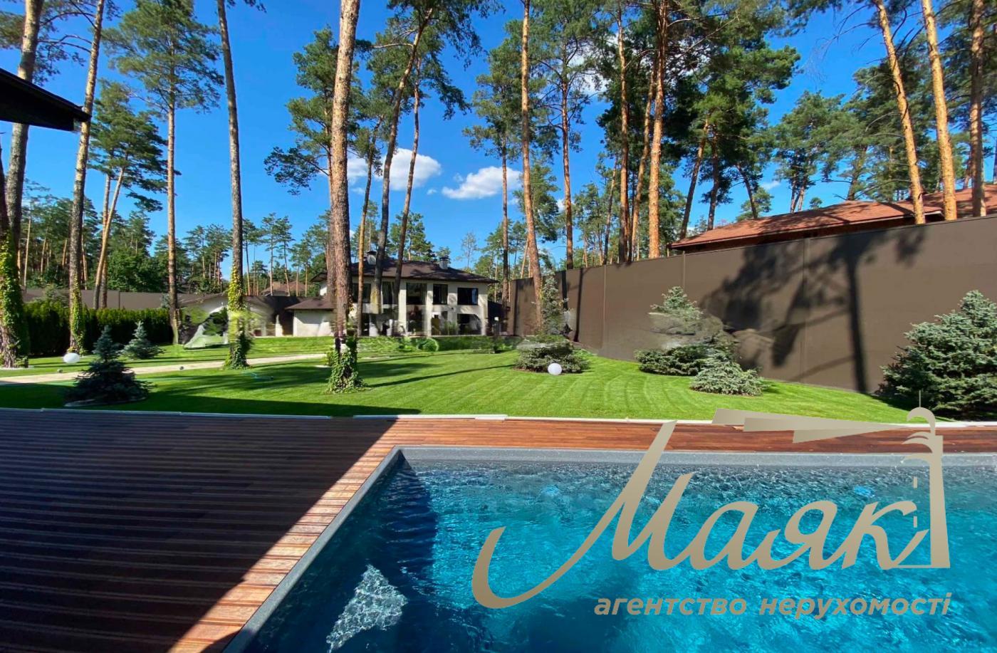 Оренда будинку 370м у лісовій зоні з басейном с.Плюти, Козин, Конча-Заспа, Обухівський р-н