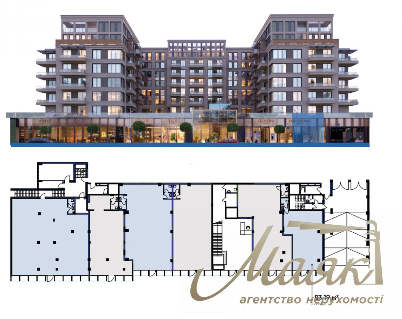 Продаж комерційного приміщення 83,19 м.кв. OLEGIV Boutique Residence, Татарка